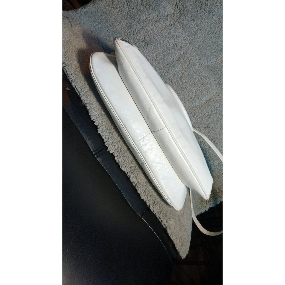 Vintage 80's Lisette Brand White Leather Purse NWOT!